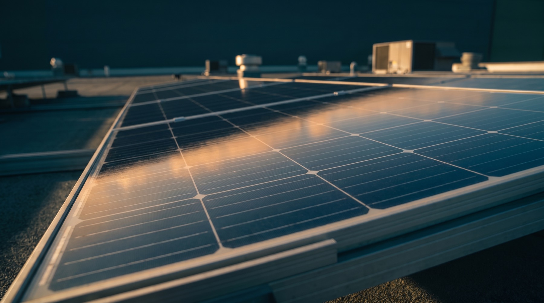 The same solar panel, clean and mirror-like